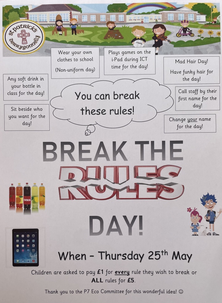 Thursday break the rules day 